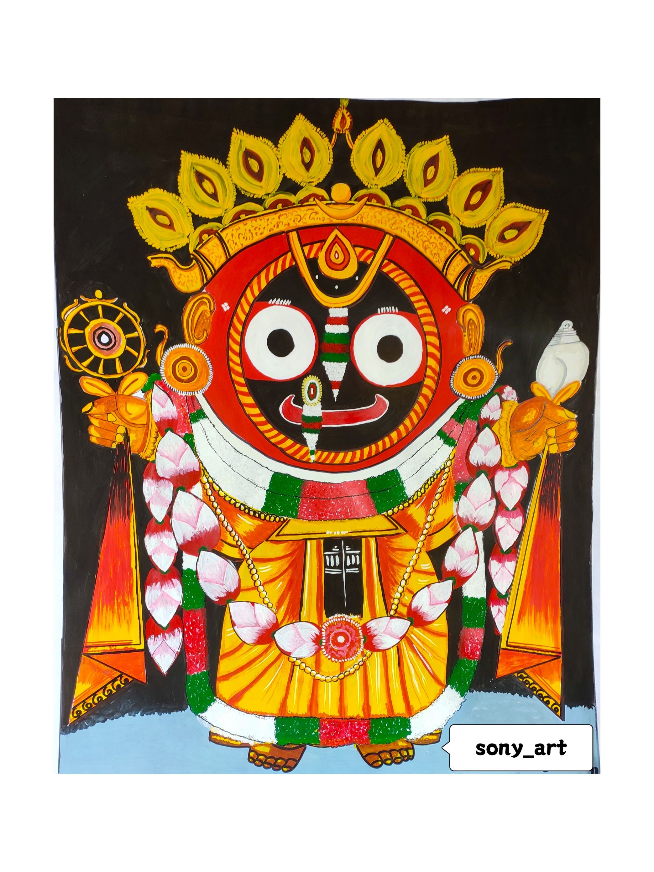 Suna besa of sri jagannath drawing, puri