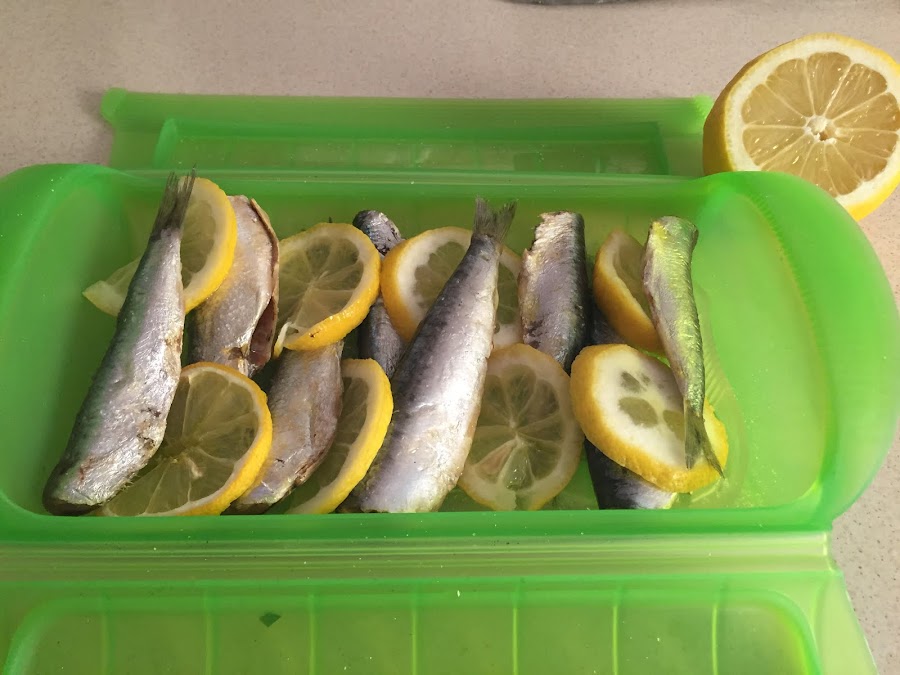 Sardinas al limón en el microondas