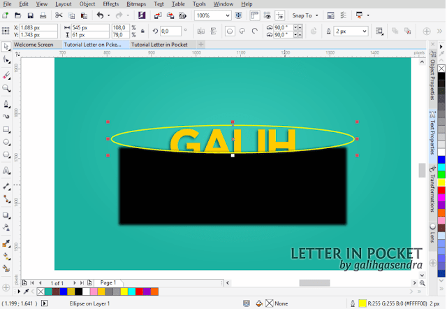 CorelDRAW Tutorial Text Effect Typography