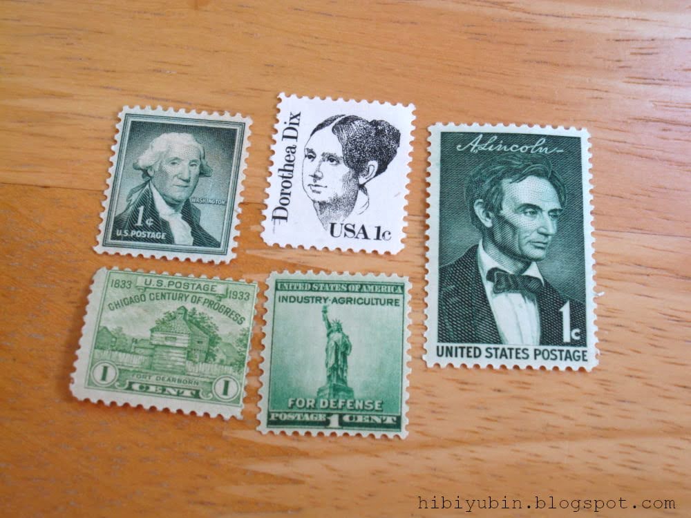 アメリカのヴィンテージ切手をたっぷり買いました。-日々郵便