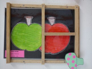 seni itu terapi: sebiji epal