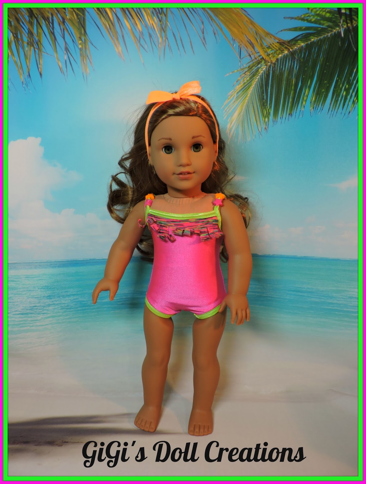 GiGi's Doll and Craft Creations Exclusive Hot Pink Swimsuit for