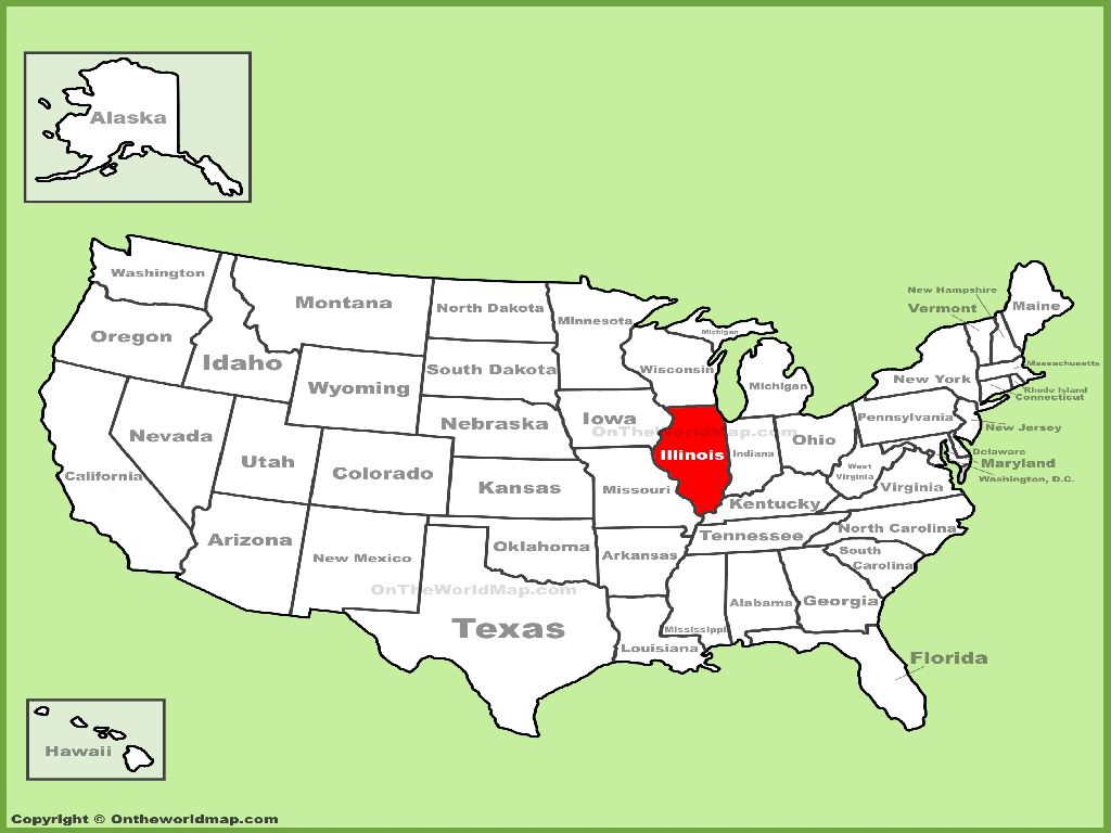 Иллинойс на карте. Штат Иллинойс на карте. Штат Иллинойс на карте США. Штат Иллинойс на карте Америки. Штат Иллинойс на карте США С городами и Штатами.