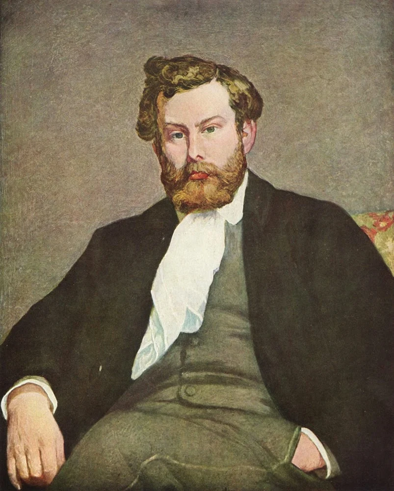 Portrait of Alfred Sisley painted by Pierre-Auguste Renoir, ca. 1875