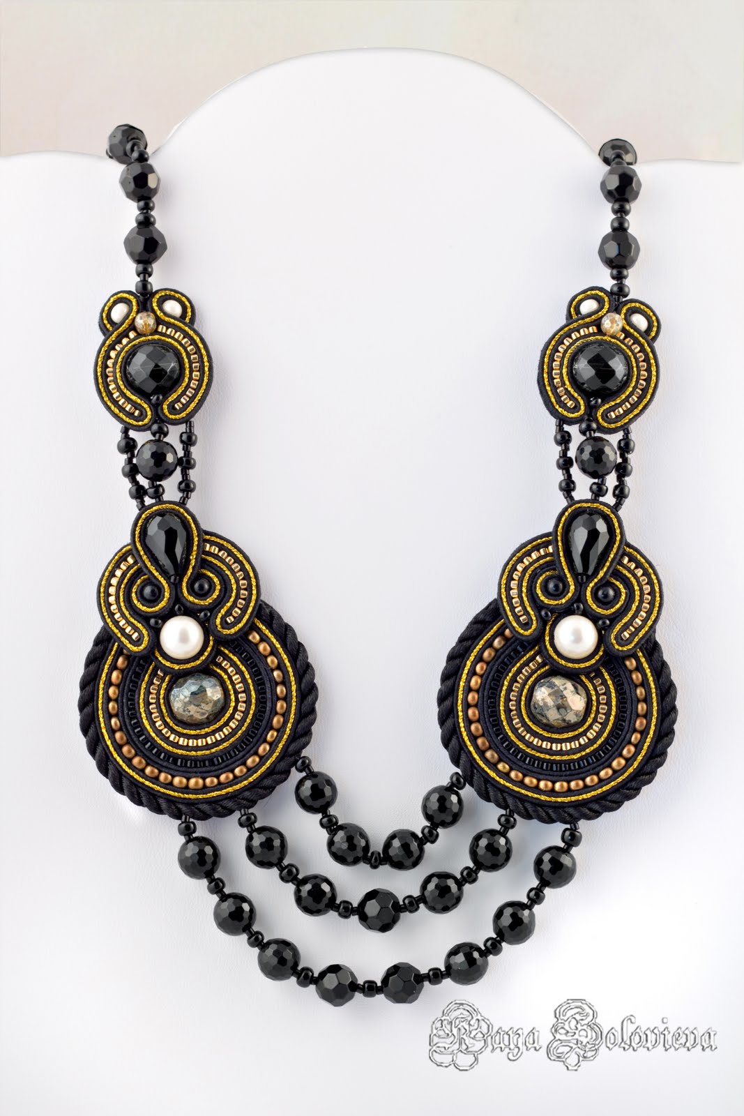 Perlina Rosa: Perlinarosa Soutache Necklaces designed by Kaya Solovieva