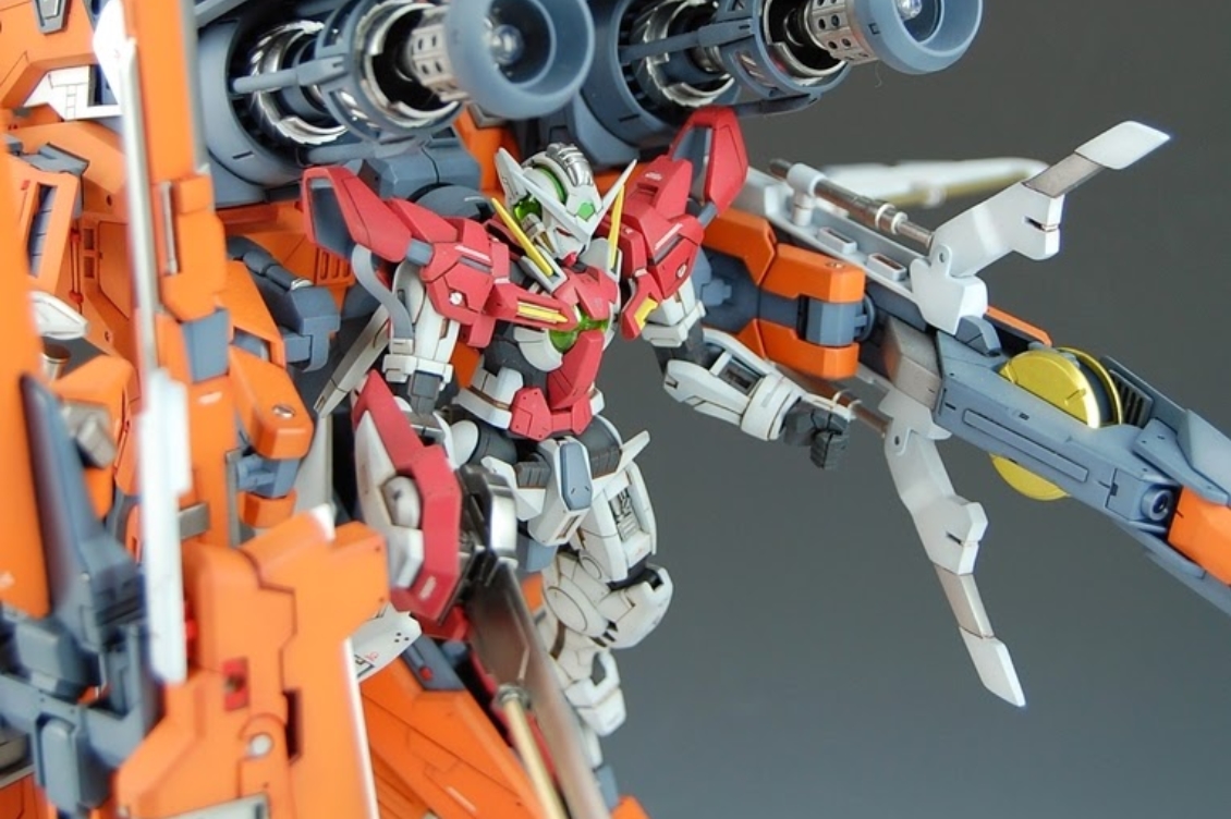 Custom Build: HG 1/144 Gundam Exia + GN Arms Type E