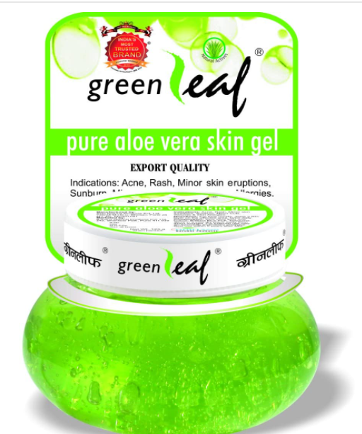 Green Leaf Pure Aloe Vera Skin Gel, 500g, 500 g