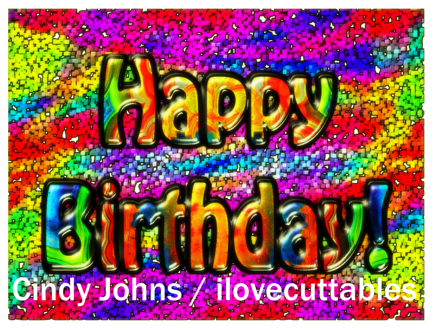 Bubble Letters Happy Birthday Traffic Club