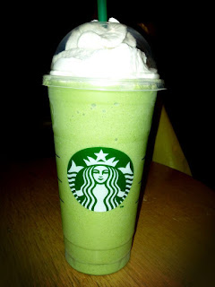 green tea frap with 10 pumps of raspberry