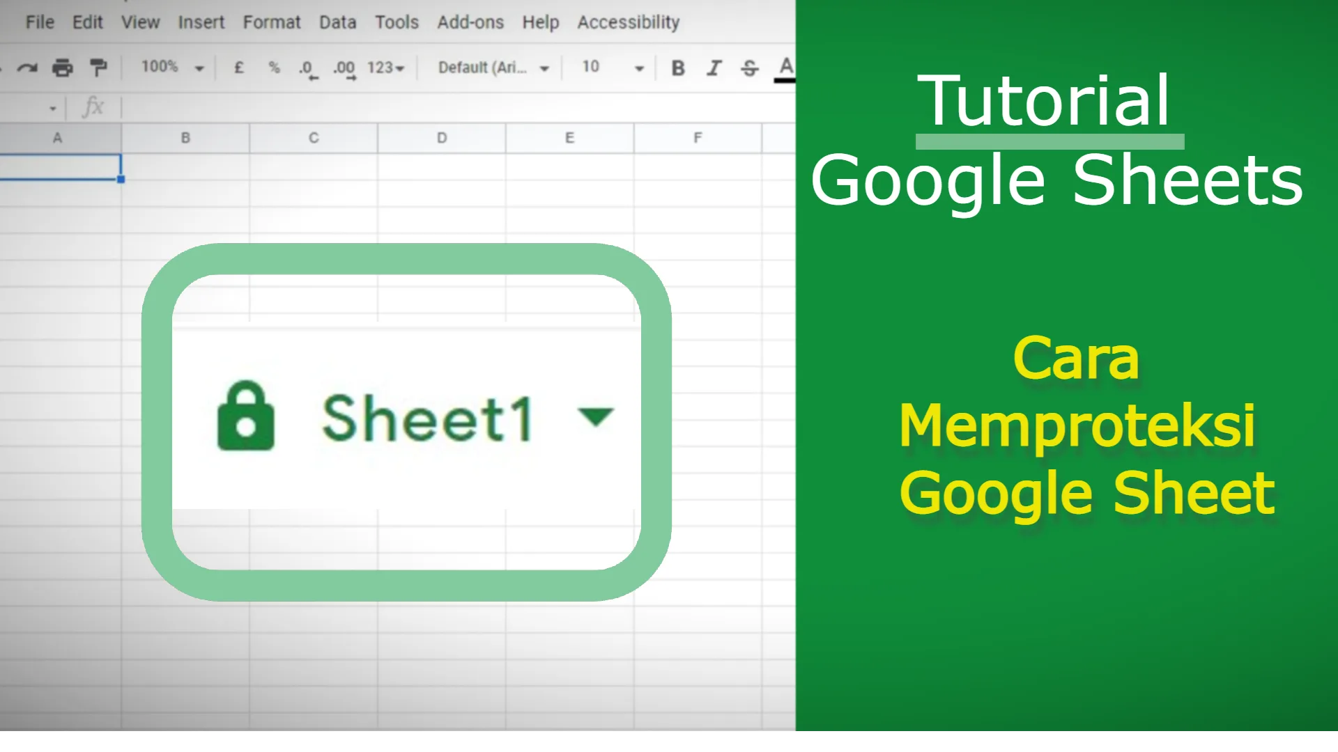 Cara Memproteksi Google spreadsheet