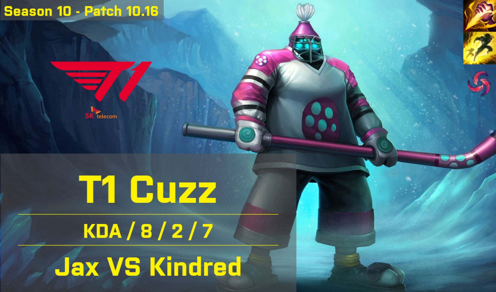 T1 Cuzz Jax JG vs Kindred KR 10.16 How To Jungle