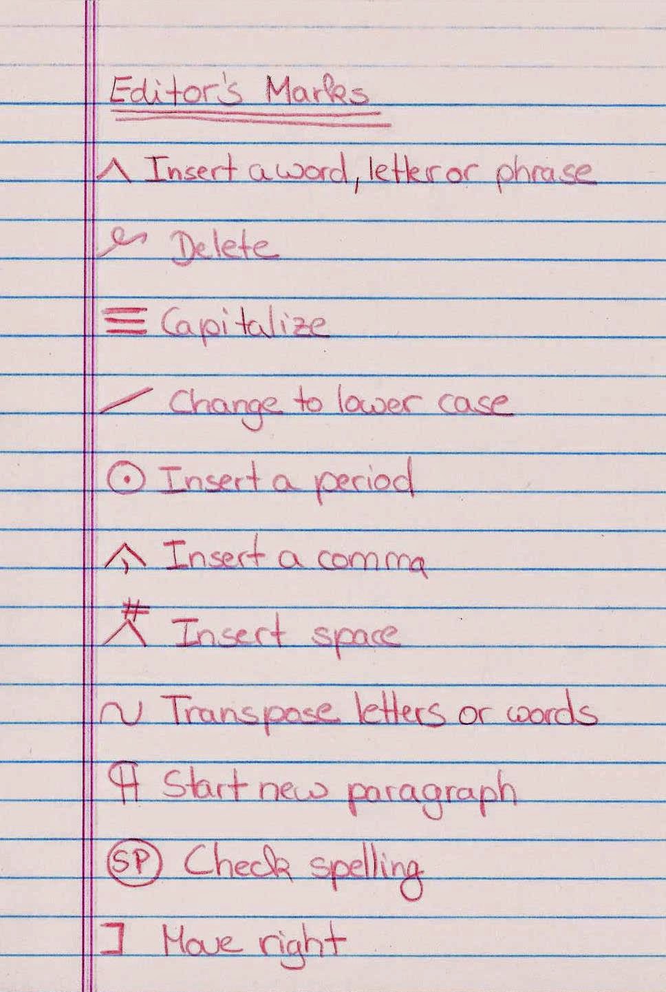 A. Piper Burgi Editor's Marks....Again!