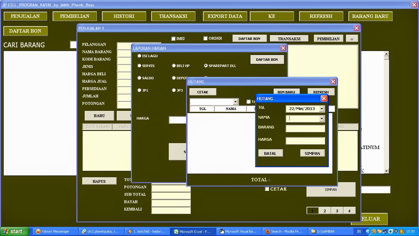 Cara Membuat Program Kasir Dengan Microsoft Excel