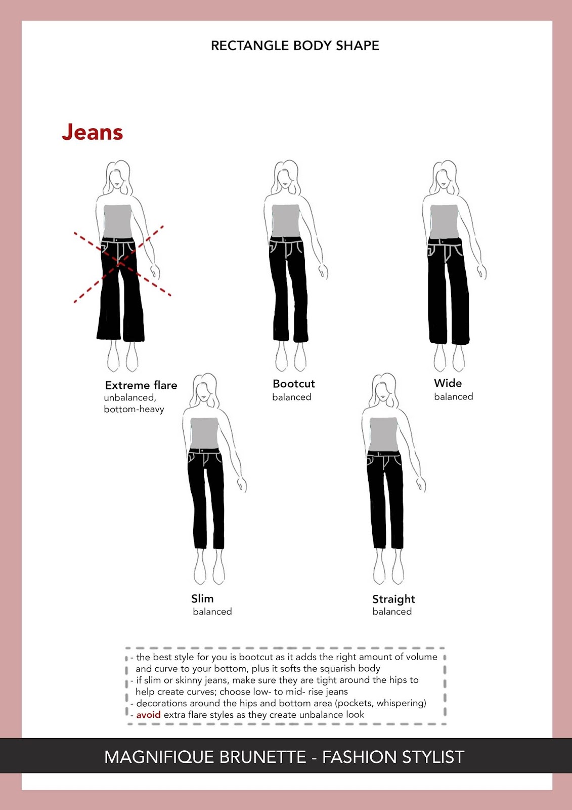 Body Shape Ultimate Guide - Part 2 = RECTANGLE SHAPE - Magnifique Brunette
