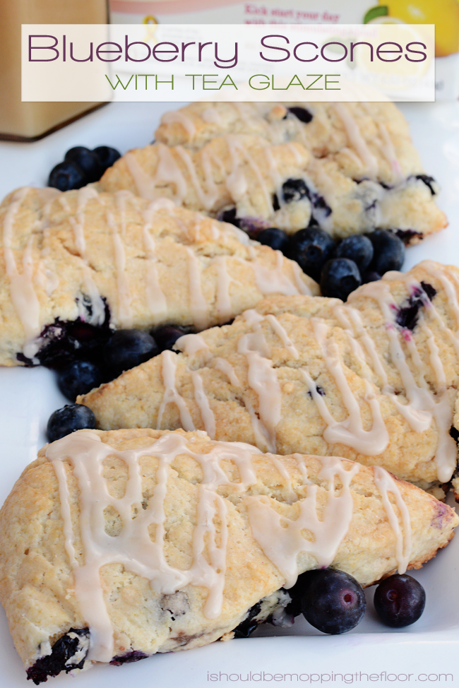 Blueberry Scones with Tea Glaze | Simple and delicious.