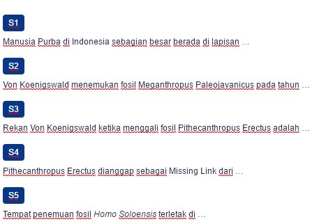 Contoh Soal Manusia Purba Indonesia Dan Dunia