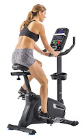 Nautilus U618 Upright Exercise Bike, Performance Series, with 30 lb flywheel and 25 levels of ECB resistance, 29 programs