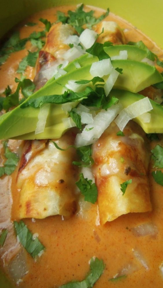 Potato and Cheese Flautas with a Cheese Enchilada Sauce Recipes For