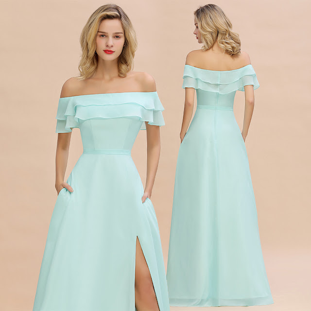 sky blue bridesmaid dresses