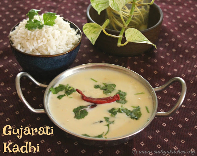 Sailaja Kitchen...A site for all food lovers! Gujarati Kadhi Recipe