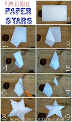 paper star stars crafts diy 3d step origami christmas easy folding craft noel tree deco mom papier decorations folded decoration