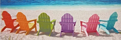 Adirondack Chairs on the Beach