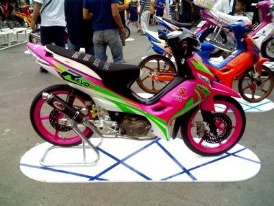 otomotif bike Contoh Modifikasi  Suzuki Shogun SP 125 