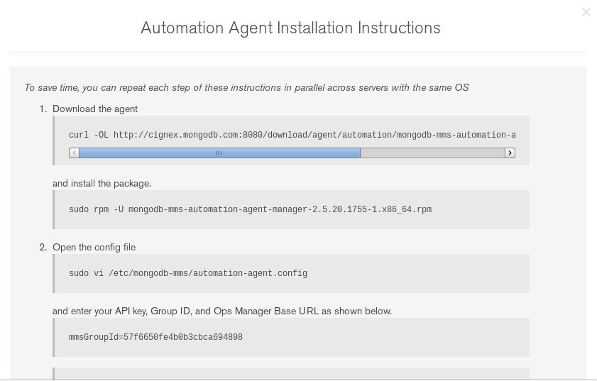 MongoDB: Opsmanager setup with MongoDB from scratch with CentOS 6.5