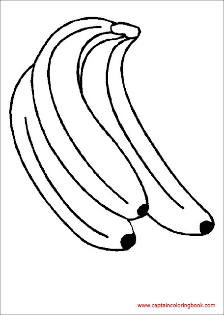 Coloring pages of Banana