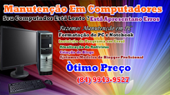 Manutenção em PC e só Que