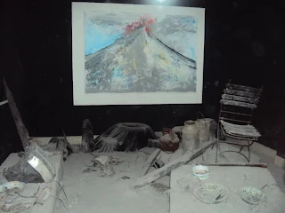 Berita Foto : Lukisan Gunung Merapi