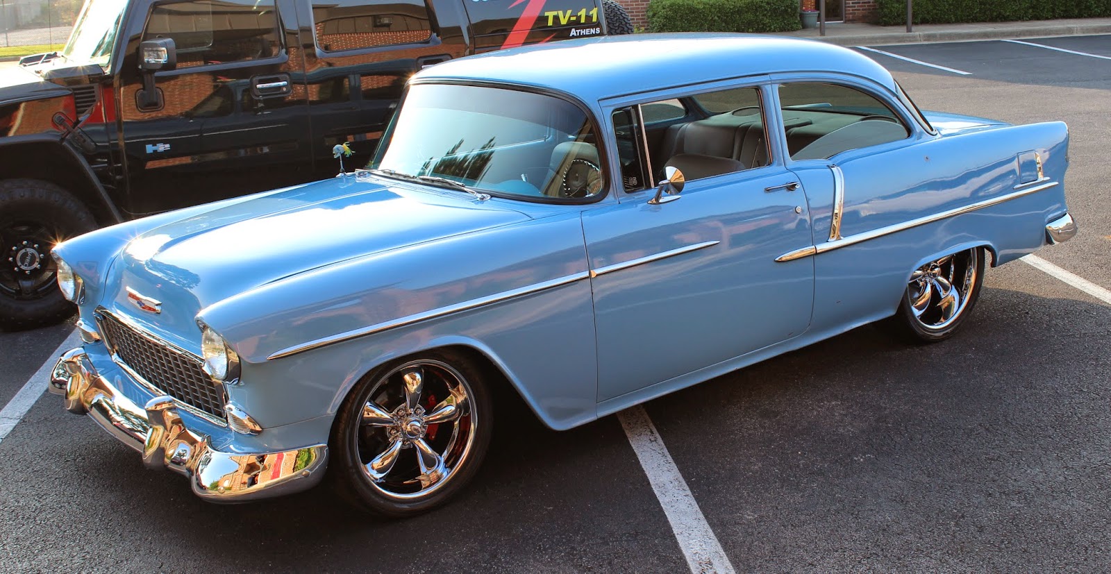 Cars and Coffee Talk: 55 Hot-Rod Chevy