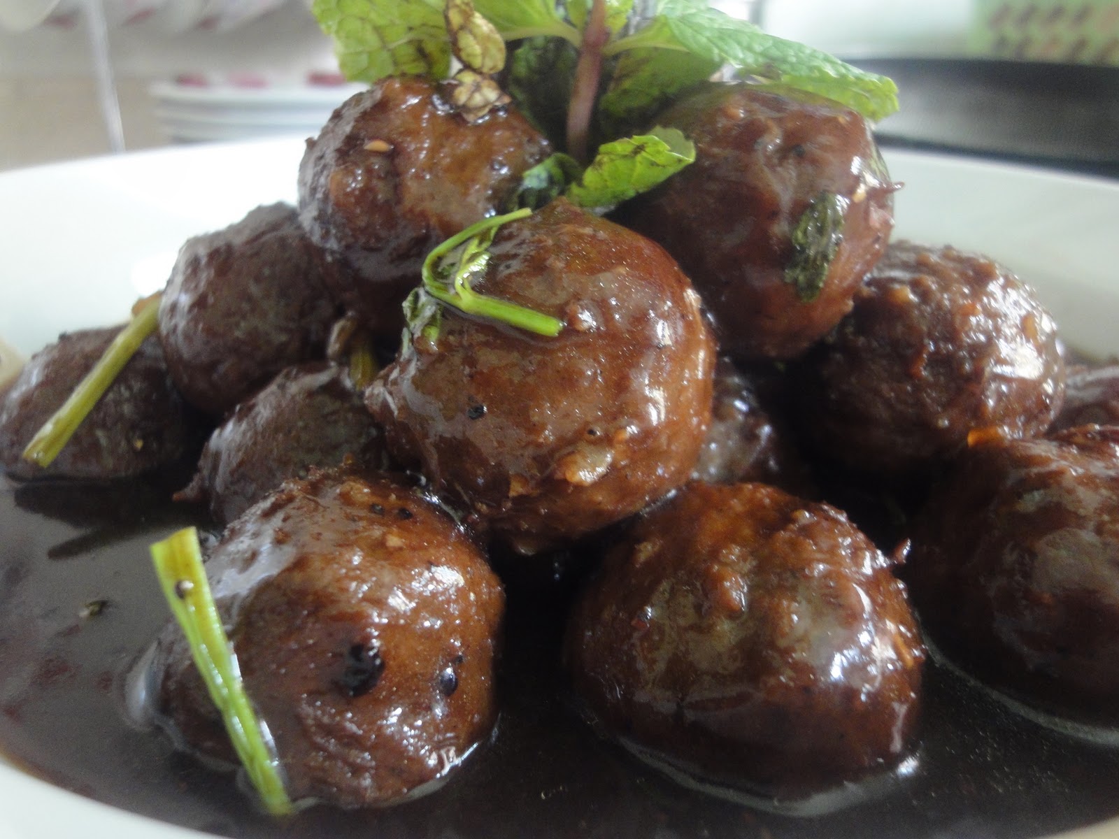 JUICY CAFE MEATBALL BLACKPEPPER