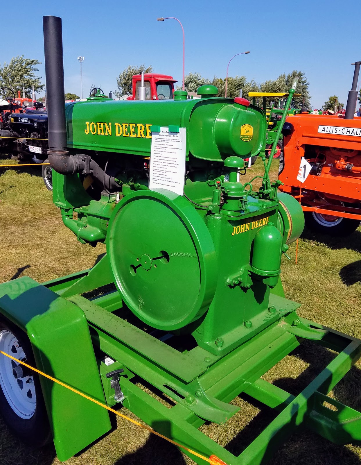 History and Culture by Bicycle Spencer, Iowa 2018 Clay County Fair, 1946 John Deere W111, 09