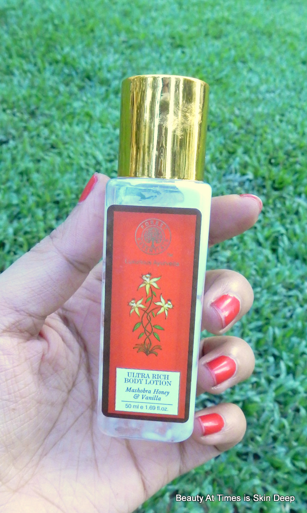 Forest Essentials Body Lotion with Burnt Sugar Mashobra Honey and Vanilla