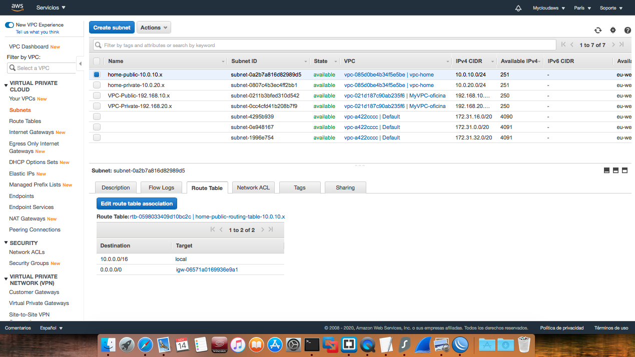 El poder de 01100011 UnixFreeBSD AWS VPC Routing Table IGW