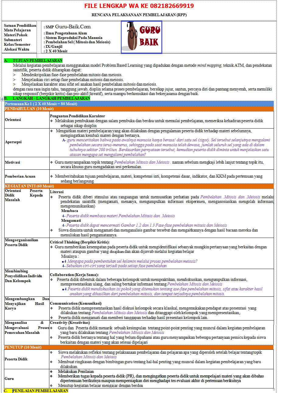 46+ Rpp ipa smp kelas 7 kurikulum 2013 pdf information