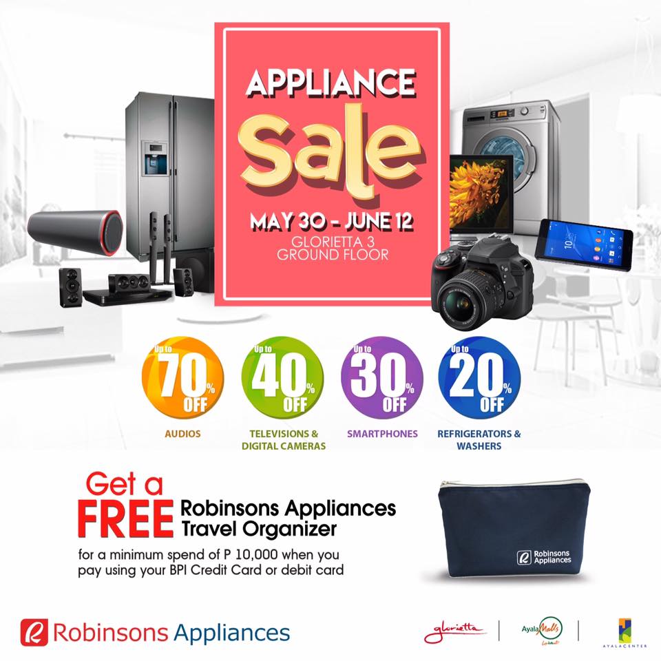 Manila Shopper Robinsons Appliances SALE at Glorietta June 2016
