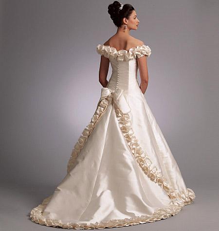 Designer Wedding Evening Gown Dress Pattern 6 10 WOW | eBay