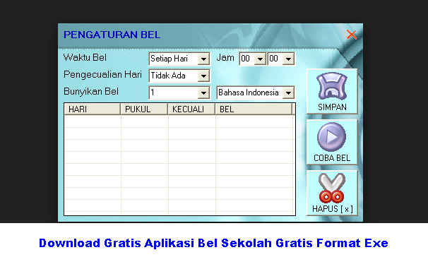 Download Gratis Aplikasi Bel Sekolah Gratis Format Exe Download Gratis Aplikasi Bel Sekolah Gratis Format Exe