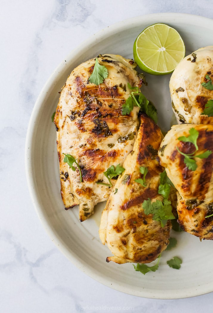 The Best Healthy Cilantro Lime Chicken with Avocado Salsa CRAVING RECIPE