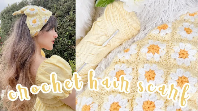 Cómo Tejer Pañoleta Para Cabello a Crochet