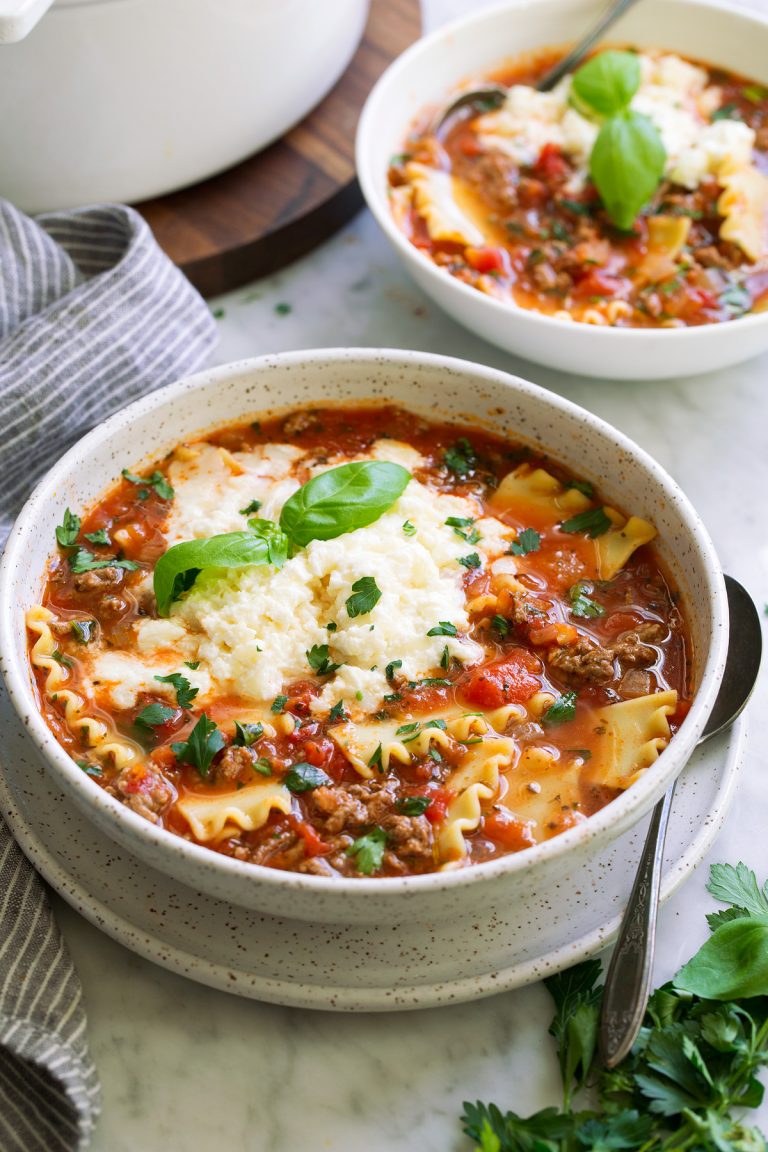 Lasagna Soup - INSPIRED RECIPE