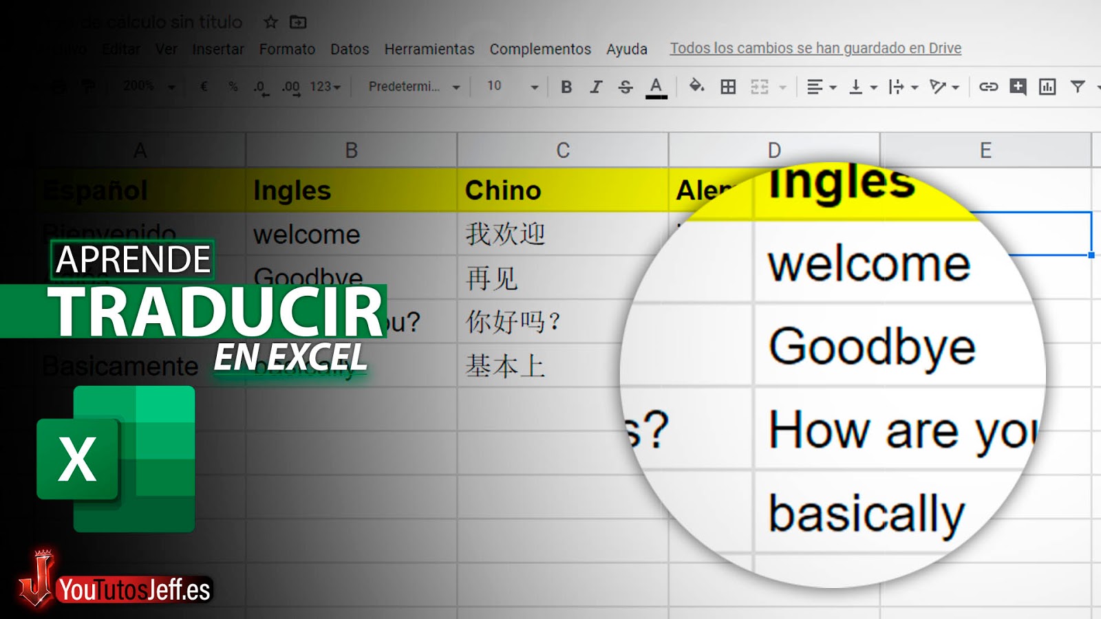 Como Traducir un Texto en Excel