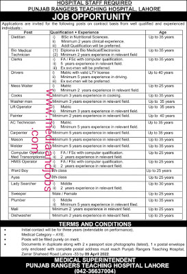 Punjab Rangers Jobs