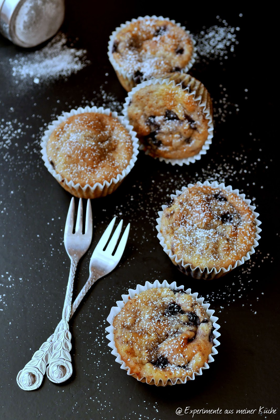 Experimente aus meiner Küche: Blaubeer-Bananen-Muffins