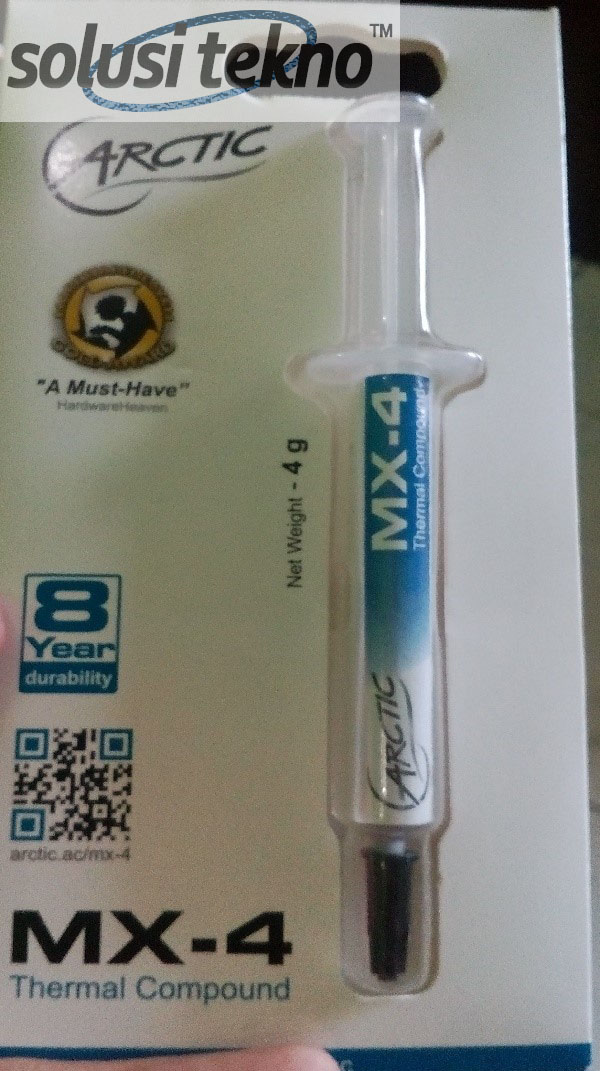 SOLUSI ON TEKNO Review Thermal Paste ARCTIC MX4 (Durability 8 Years)