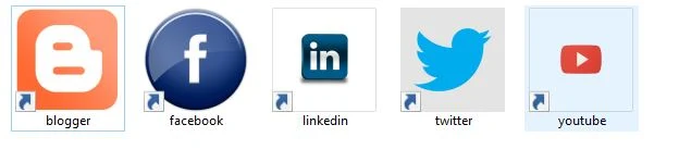 كيفيه عمل اختصارات للمواقع مثل ايقونات البرامج