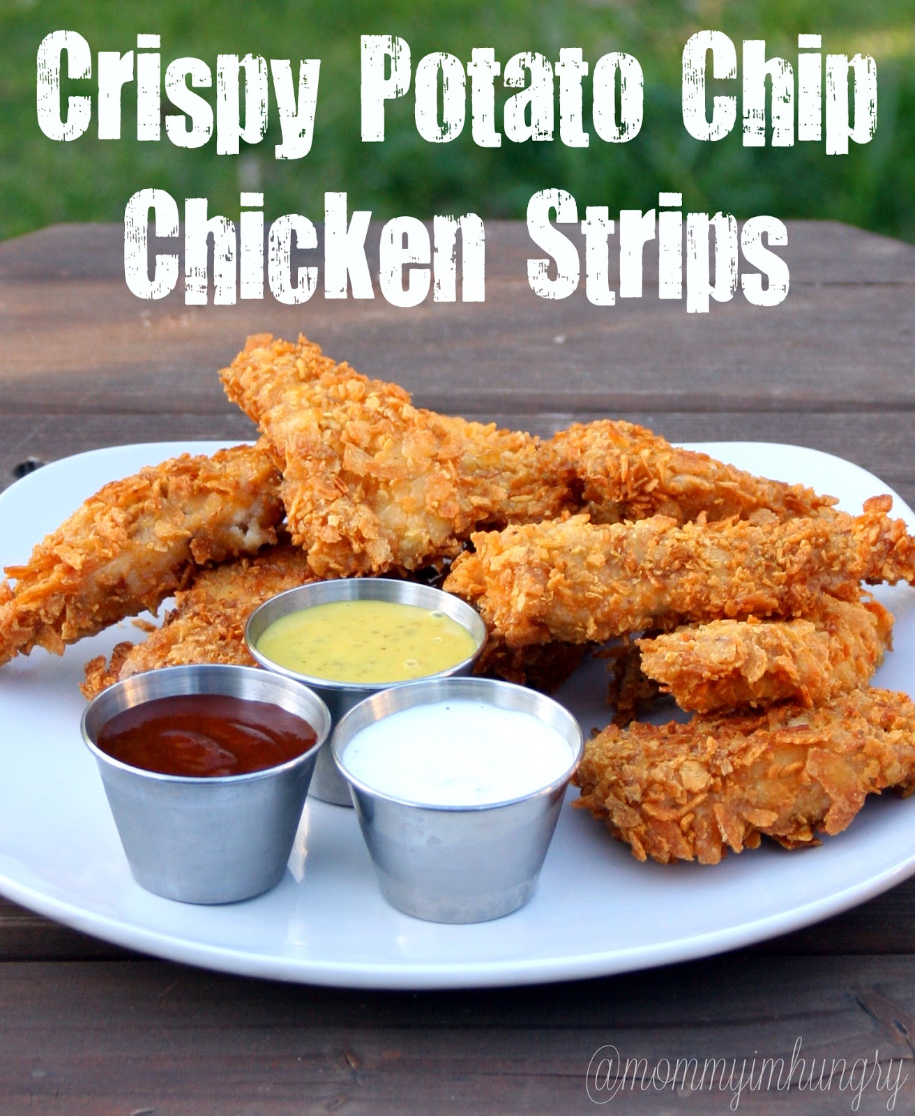 MIH Recipe Blog Potato Chip Chicken Tenders with a Honey Mustard
