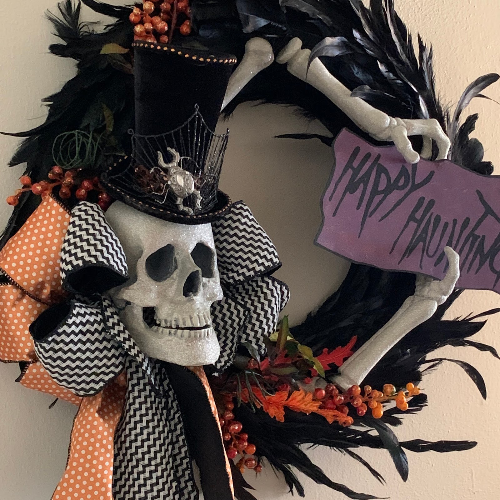 Grandin Road Halloween Wreath 2022